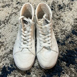 Women’s high top white vans